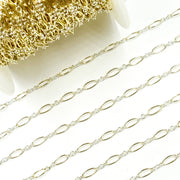 XM/1023. Two Tone Oval and Round Links Chain